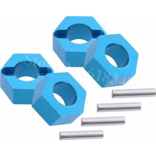 4pcs For WLtoys A979 Aluminum 7mm Wheel Hub Hex Mount Nut 1/18th Scale 4WD Electric RTR Monster Truck Upgrade Parts