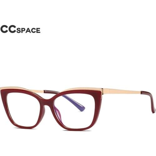 49537 Cat Eye Anti Blue Glasses Frames TR90 Square Men Women Optical Fashion Computer Glasses