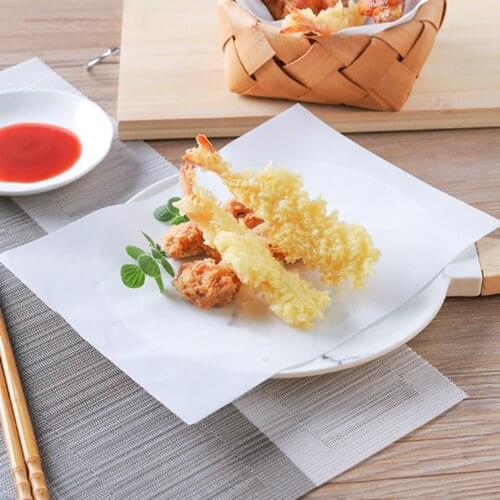 50PCS Frying Pad Paper Oil Absorbing Paper Barbecue Oil Filter Paper Kitchen Suppliesoil Absorbent Paper For Fried Food