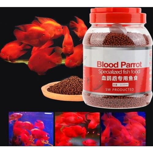 500g Blood Parrot Fish Food Snapper Float on Water Intense Red Enhancing Fast Coloring Snapper Fish Food for Tropical Feed