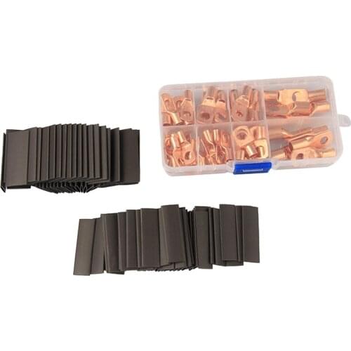 Copper Nose 60PCS Peep Port Terminal Copper Wire Ring Terminal Lug SC Battery Welding Connector