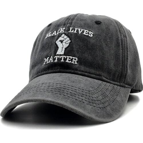 BLACK LIVES MATTER washed baseball cap hip hop embroidery fist dad hat sports kpop snapback hat cap hiphop men cap dropshipping