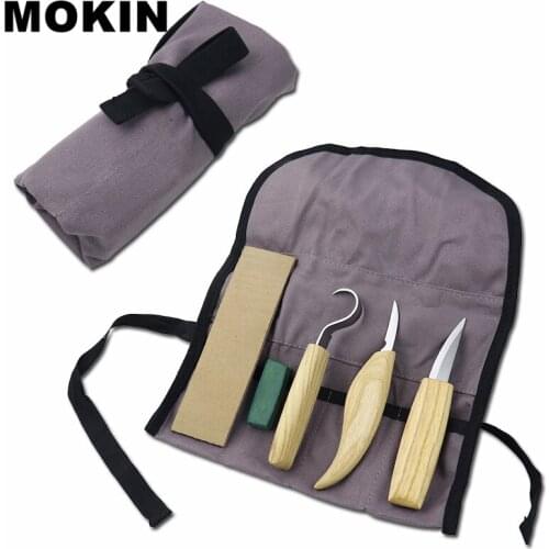Wooden Spoon Carving Knife Stainless Steel Carving Chisel Sharp-edged Wood Cutter Gouge Woodworking Carving Tools Set