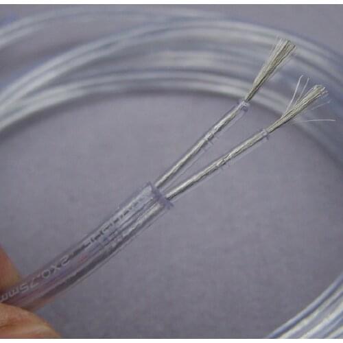 Transparent 2*0.75mm power sheath cord electric cable for Lighting lamps electrical wire pendant chandelier lighting power cable