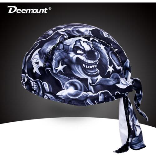 Printed Mountain Bike Cycling Hat Cap Pirate Head Scarf Bicycle Headband Sweatproof Racing Riding MTB Ciclismo Bandana headwear