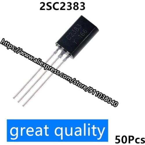 In-line triode 2SC2383Y 2SC2383 C2383 TO-92L audio tube (50 pcs)