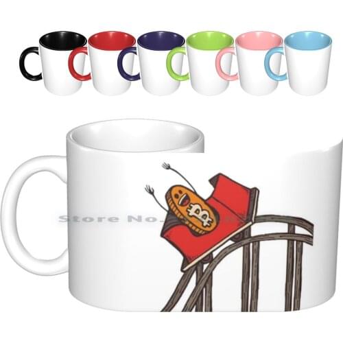 Bitcoin Roller Coaster Ceramic Mugs Coffee Cups Milk Tea Mug Bitcoin Rollercoaster Russian Mountains Crypto Cryptocurrency