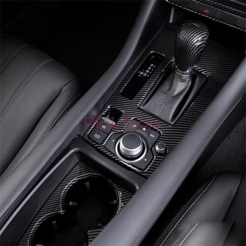Car Interior Gear Shift Box Water Cup Holder Panel Cover Trim Styling Stickers For Mazda 6 Atenza 2019 2020