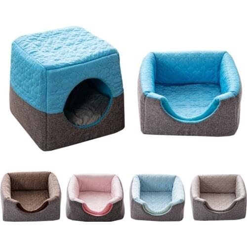 Dog Mat Bed For Cats Dogs Spring And Summer Pad Breathable Soft Nest Kennel Bed Cave House Sleeping Tent For Small Medium Pet