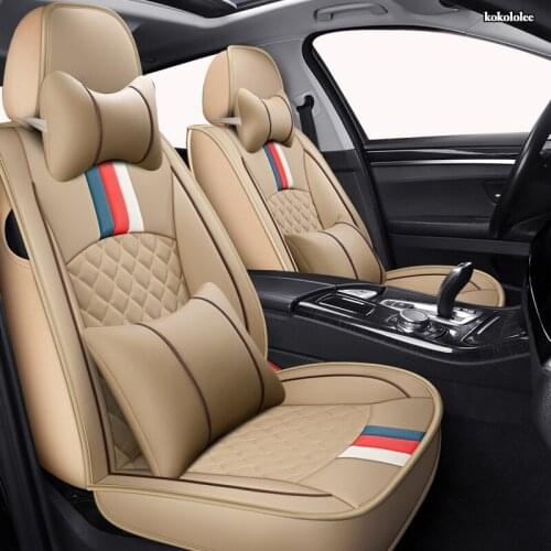 KOKOLOLEE leather car seat covers For nissan qashqai almera note x-trail leaf patrol y61 juke leaf teana navara rogue car seats