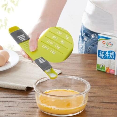 Spoons Portable Adjustable Quantitative Spoon Easy Cooking Tool Kitchen Helper 1pcs Milk And Powder Spoon Scale Measuring