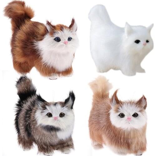 Lovely Electric Simulation Plush Cat Toys Stuffed Doll Kids Gift Ornaments for Children Gifts