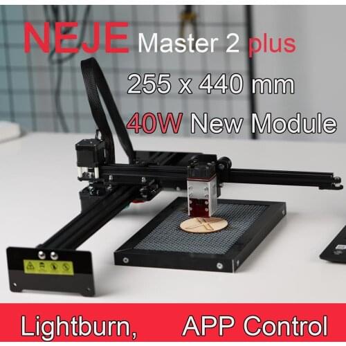 Upgraded 30W 40W NEJE Master 2 Plus 255x440 mm Professional Laser Engraving Machine Laser Cutter Lightburn Bluetooth App Control
