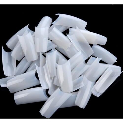 Makartt 500 tips/pack U Shape Natural Color Nails Tips False Nail Art Tips Acrylic Nail Dropshipping :A0017