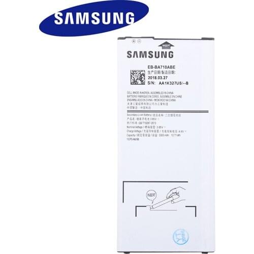 SAMSUNG EB-BA710ABE For Samsung GALAXY A7 2016 A7100 A7109 A710 A710F Authentic Battery 3300m Original Replacement Phone Battery