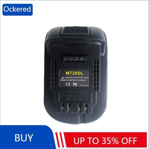 Ockered MT20DL Battery Converter Adapter for Makita 18V Lithium Battery Converted To DeWalt 20V Lithium Battery