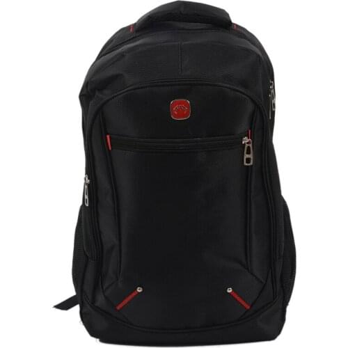 Casual Solid Color Material Oxford Mans Backpack Multi-functional Large-capacity Student Schoolbag Simple Bag