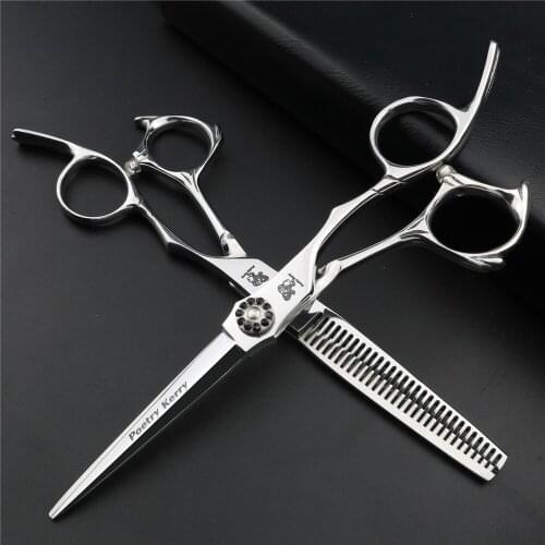 Professional Barber Scissors 440C Steel Hair Salon Haircut Tools 6 Inch Barber Scissors