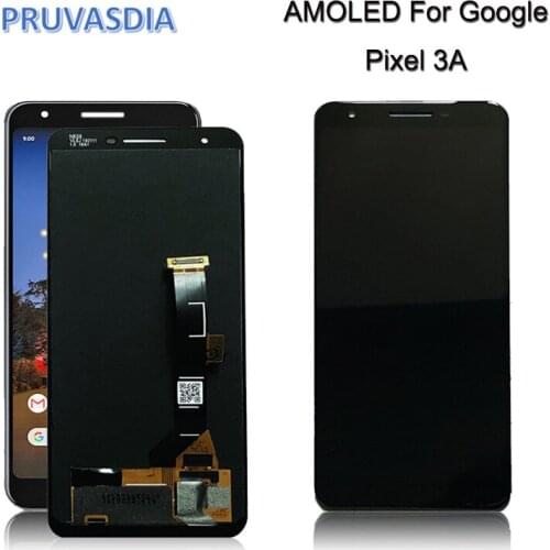 Tested AMOLED For Google Pixel 3A LCD Display Touch Digitizer Screen For Google Pixel 3A Replacement