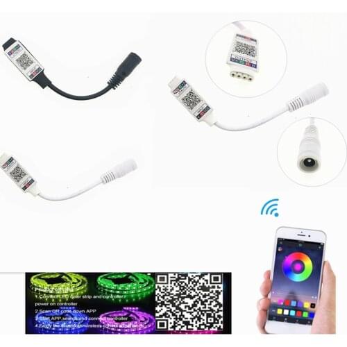 Mini RGB Bluetooth Controller DC 5V 12V 24V Music Bluetooth LED Controller Light Strip Controller For RGB LED Strip