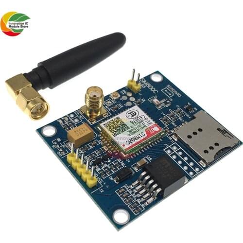 SIM800C Quad-Band GSM GPRS Module Support TTS/DTMF Board Module with Antenna Development Board