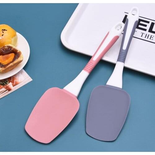 Cream Scraper Non-stick One-piece Design Silicone DIY Baking Spatula Oil Brush Tool for Bakery Non-stick