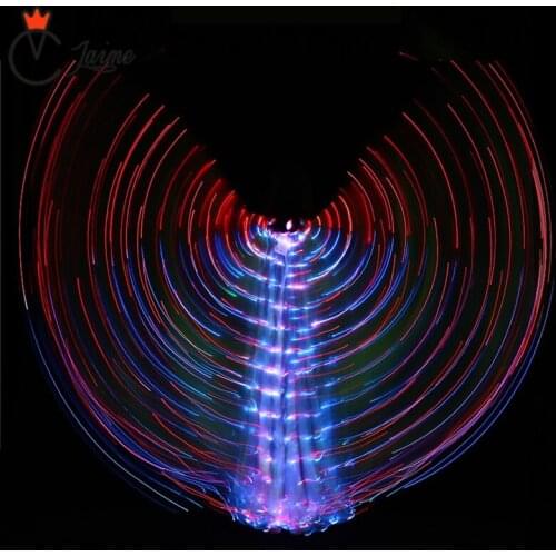 LED Wings Light Up Wing Costume LED Butterfly Wings Flashlight for oriental dances vlinder vleugels alas isis wings
