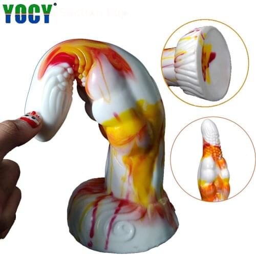 Middle Finger Vagina Vibrator Big Anal Plug Soft Silicone Sex Toy Female Fantasy Dildo Suction Cup Vibrator Manual Masturbation