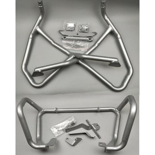 Upper & Lower Crash Bar Engine Guard Bumper Buffer Frame Protector for BMW G310R G310GS G 310GS G310 GS 2017-2019