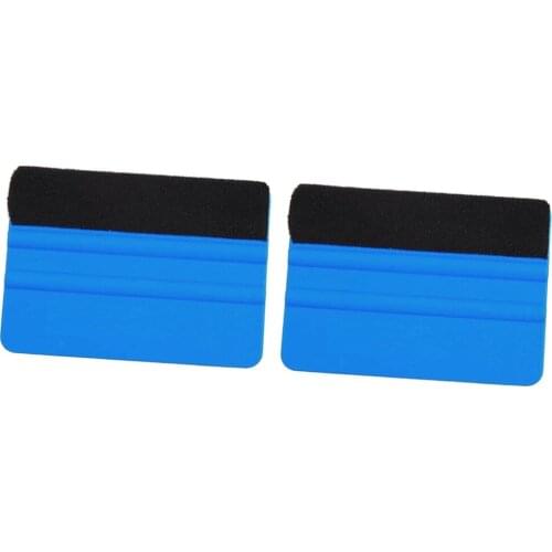 2pcs Auto Car Vinyl Squeegee Felt Edge Decal Stickers Scraper Applicator