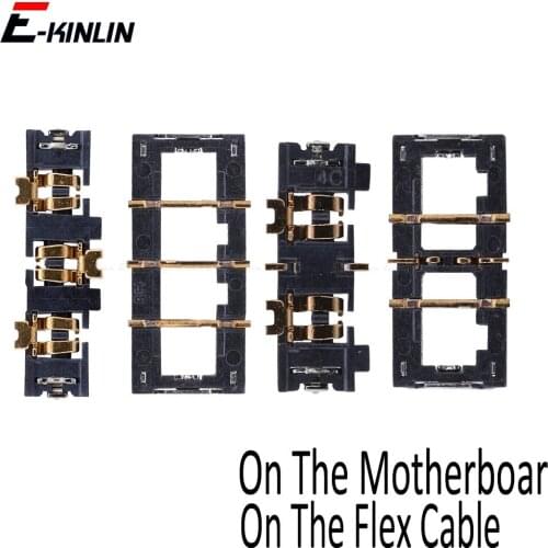 2PCS Inner FPC Connector Battery Holder Clip Contact For iPhone 5 5S SE 5C 6 6S Plus On Motherboard Logic Main Board Flex Cable