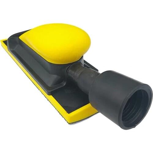 70x198mm Vacuum Rubber Seal Hand Sanding Block Dust-free Multi Hole Hook and Loop Backing Pad Sheet Metal Polishing