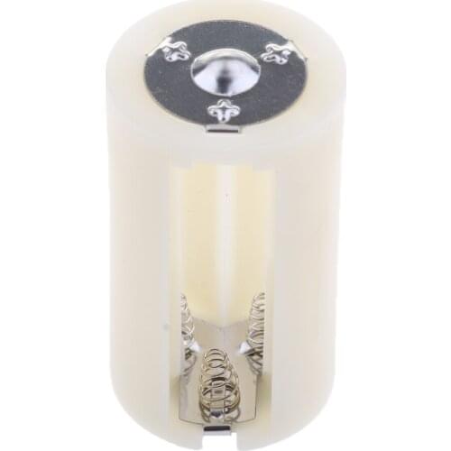 Battery Converters Adapter 1.5V Parallel Case 3Pcs AA To D Type White