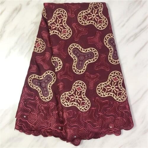 African French Dry Lace Fabric Swiss Yarn Lace Fabric High Quality Cotton Lace Fabric Embroidered With Wedding Dress PL4688