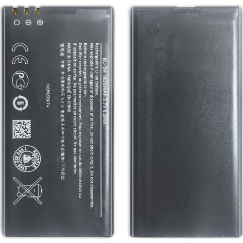 Cell Phone Battery BL-5H For Nokia Lumia 630 Lumia630 RM-977 RM-978 Moneypenny RM 977 978 BL 5H 1830mAh Battery