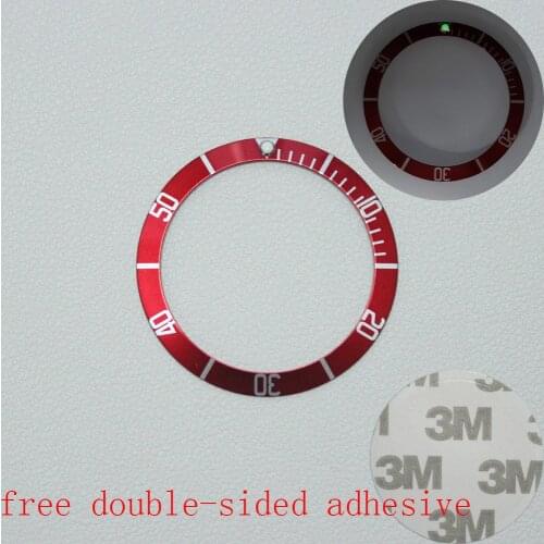 39.8mm Black Blue Red Aluminum Bezel Insert For 41mm Dial for Black Bay M79230R Watch Face Watch Replacement Accessories