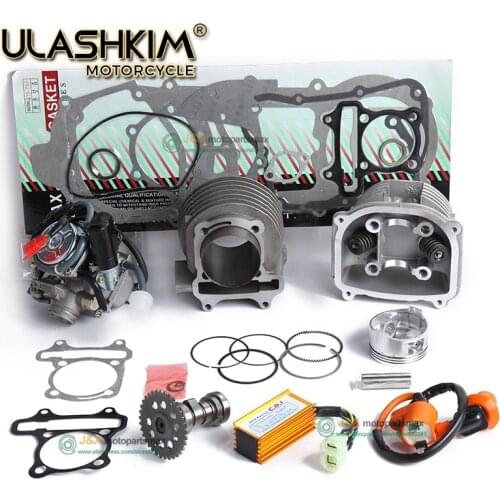 GY6 125cc 150cc upgrade to GY6 200cc add power at least 30% Racing Camshaft CDI Muffler Performance Exhaust ,Oil pump and Gear