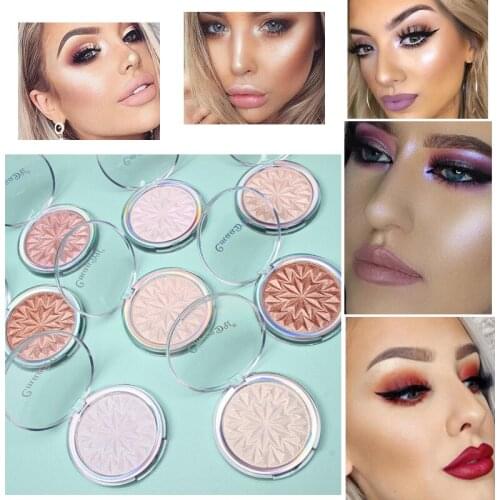 Highlighter Facial Palette Illuminator Shimmer Powder Makeup Glow Contour Shimmer Face Body Base Cosmetics T0600