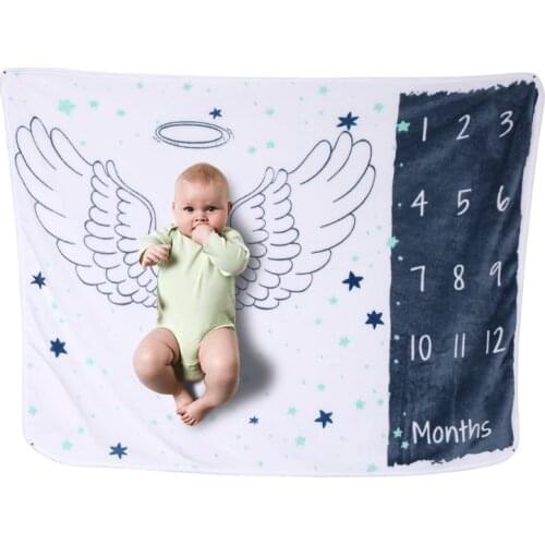 Ins hot ewborn baby Monthly Growth Milestone Background Blanket photo props Cloth for Rug baby boy girls Photography Accessories
