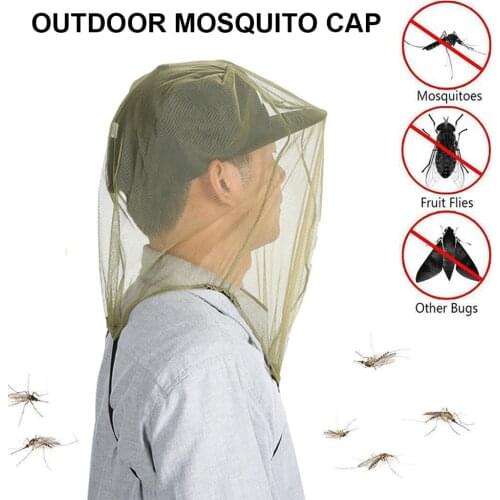Mesh Hat Wear-resistant Anti-mosquito Mesh Fabric Fishing Cap Fishing Hat Bug Mesh Head Net Camping Hats