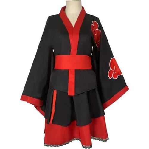 Akatsuki Cosplay Costume Women Dress Outfits Halloween Carnival Suit