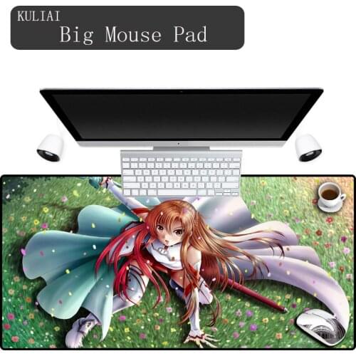 XGZ Sword Art Online Anime Girls Mouse Pad Rubber Large Size Can Be Repeatedly Cleaned Player Game Keyboard Laptop Mouse Pads