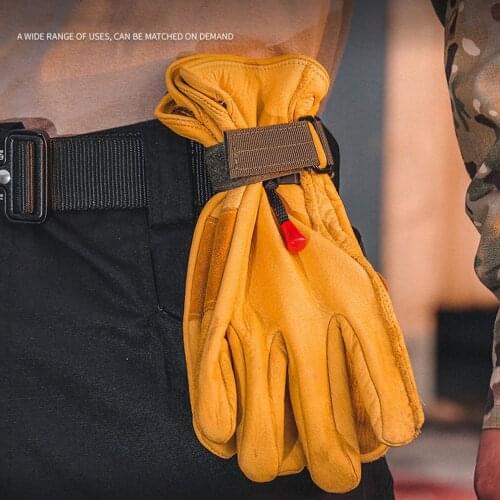 Multi-purpose Glove Hanging Buckle Fan For Outdoor Practical Gloves Climbing Rope Storage Buckle Adjust Camping Hanging Buck