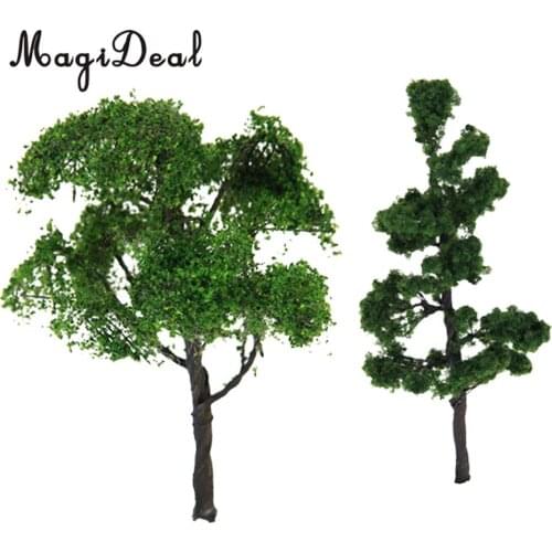 12cm Model Pine Tree & Sycamore Train Railway Diorama Street Road Scenery HO