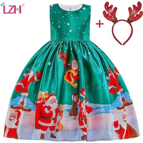 New Christmas Dresses For Girls Costume Children Princess Dress Toddler Kids Girls Birthday Party Dresses 3 4 5 6 7 8 9 10 Year
