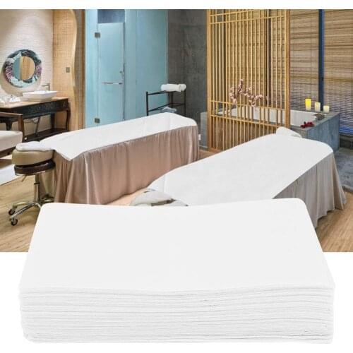 10/20/50 PCS Disposable Non-Woven Bed Sheet Waterproof Bed Cover for Beauty Salon SPA Tattoo Massage Table Hotels,180 x 80 CM