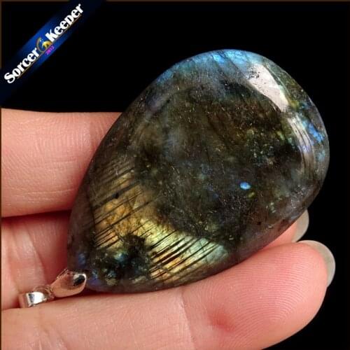 Women & Men Fashion Jewelry Pendants Necklaces With Chain Wholesale Labradorite Moonstone Quartz Stone Colares Femininos YS454