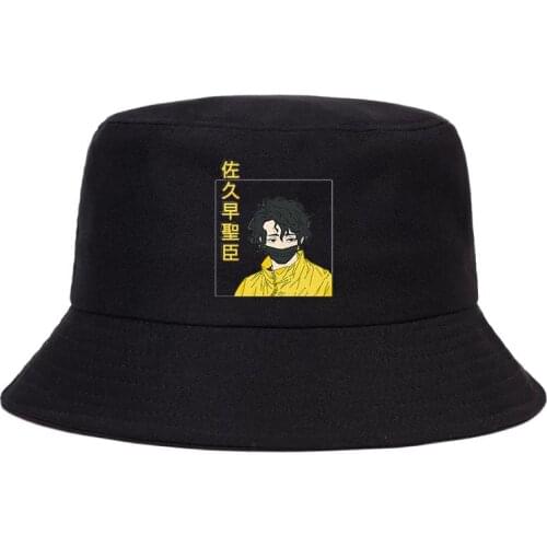 Oya Oya Oya Haikyuu women bucket hat Kuroo Anime Harajuku Fashion Hip Hop fisherman hats Unisex summer bob panama cap