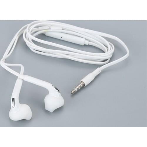 3.5mm Jack Wired Headset White In-Ear Earphone With Microphone Portable High-Quality Earphone For Samsung Galaxy S6 Dropshipping
