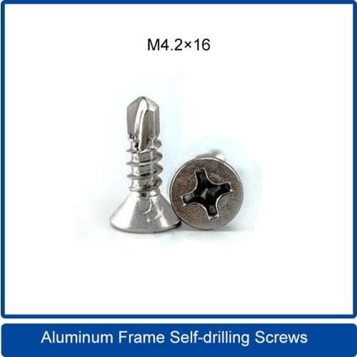50pcs/bags M4.2×16 Self-drilling screws, LED display screen aluminum frame mounting screws